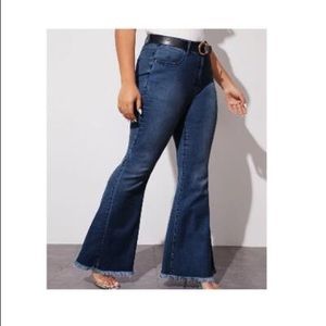 High Waist Flare Leg Jeans - image 1